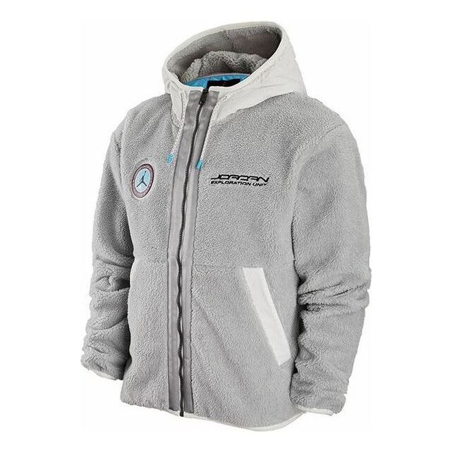 Mikina Jordan Jordan Brand Patch Zipper Hoodie Šedá | FB1908-077