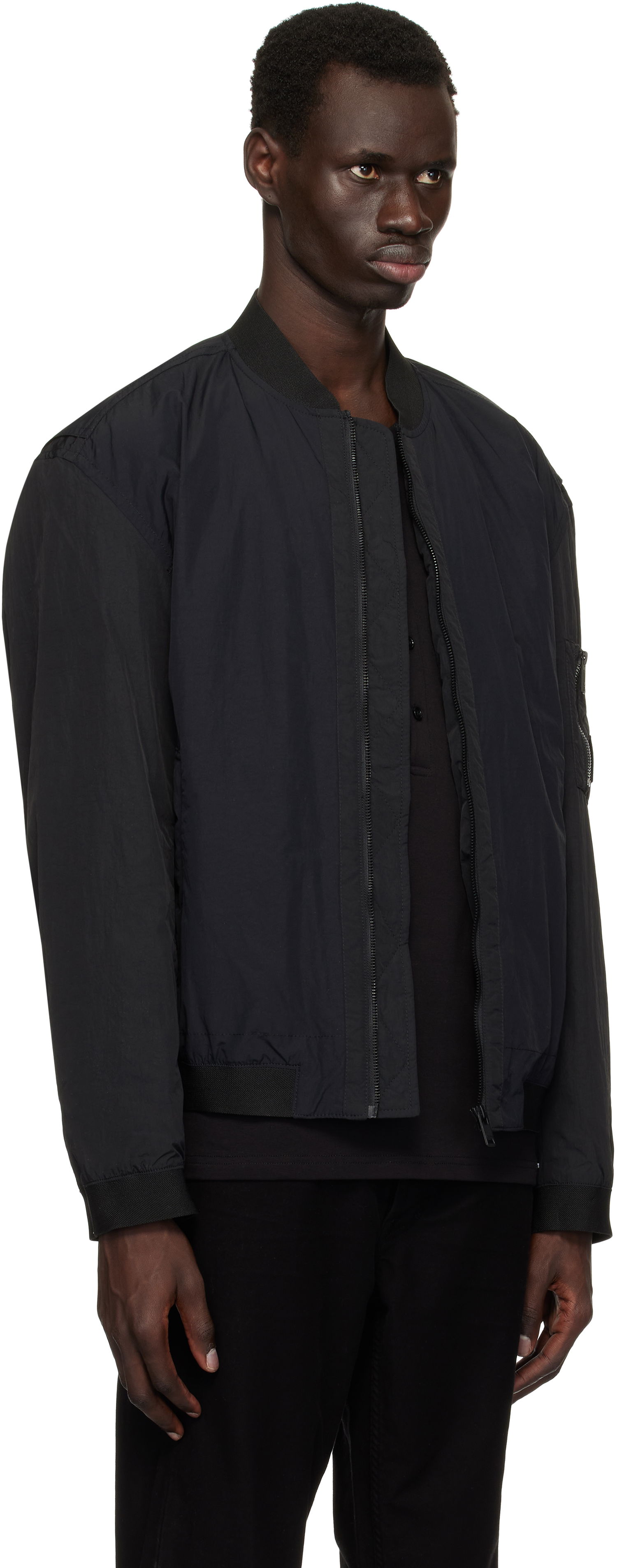 Bomber bunda BOSS BOSS Water-Repellent Bomber Jacket Čierna | 50536798, 1
