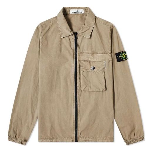 Vetrovka Stone Island Zipper Pocket Washed Jacket Béžová | 7315107WN-V0168, 0