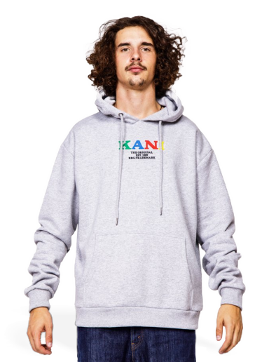Mikina Karl Kani Retro Hoodie Šedá | 6093652
