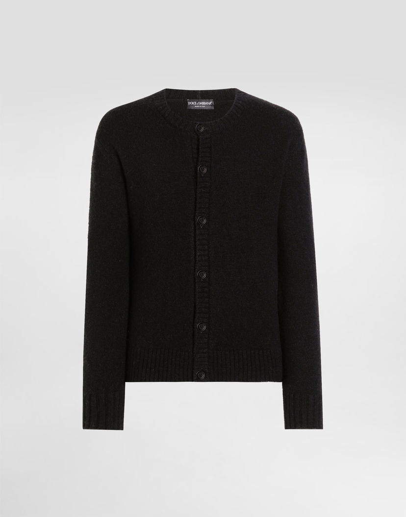 Sveter Dolce & Gabbana Dolce & Gabbana Wool Blend Button Cardigan Čierna | GXV59TJFMILN0021