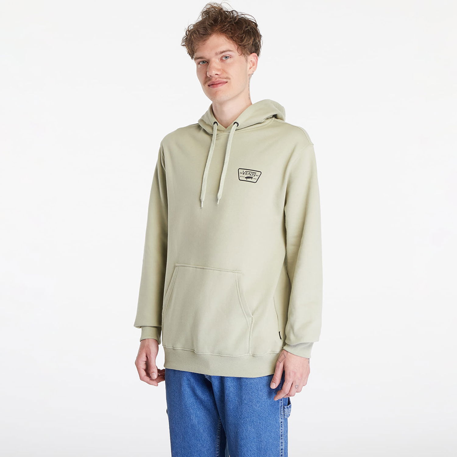 Mikina Vans Full Patch Pullover Elm Béžová | VN000HNZD3Z1, 0
