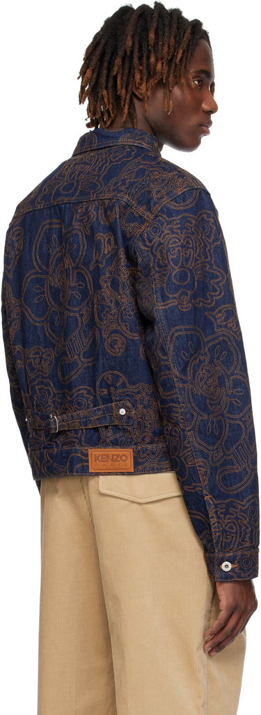 Bunda KENZO Kenzo Paris VERDY Edition Embroidered Denim Trucker Jacket Modrá | FF55DV3096V1, 2