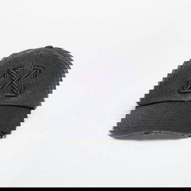 Šiltovka Off-White Off-White Distressed Denim Baseball Cap Šedá | OMLA049S25DEN0021049, 0