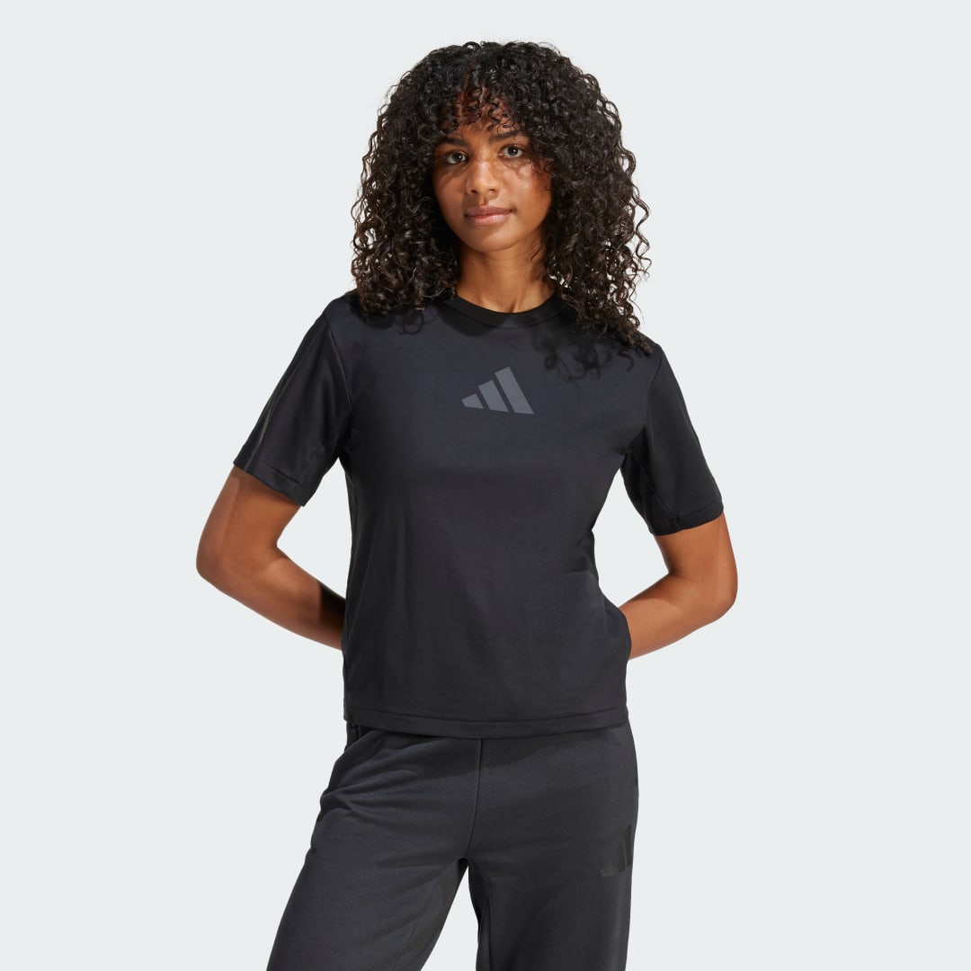 Tričko adidas Performance Z.N.E. T-Shirt Čierna | JE7846, 0