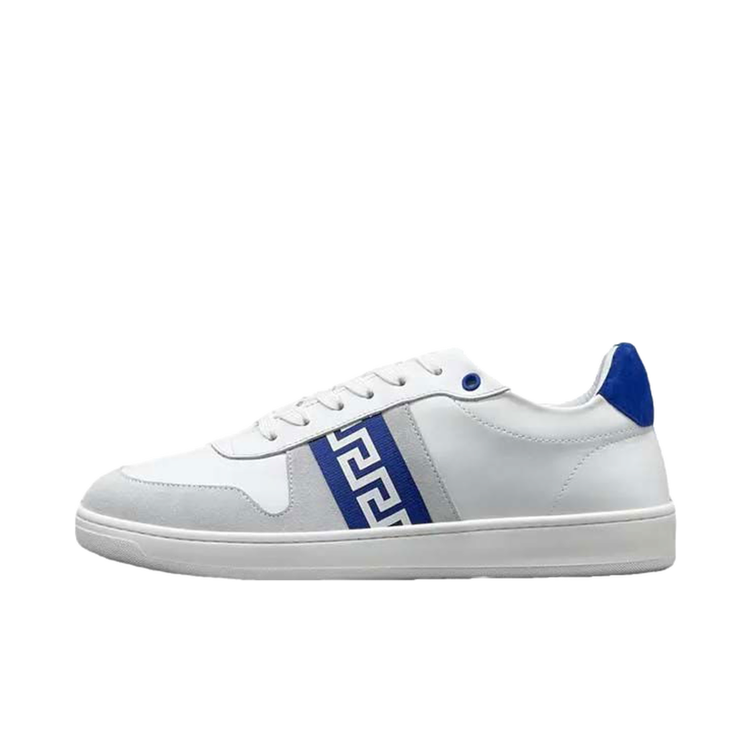 Tenisky a topánky Versace Leather Low Top Sneaker White Grey Blue Šedá | 1011938 1A08931 2W870