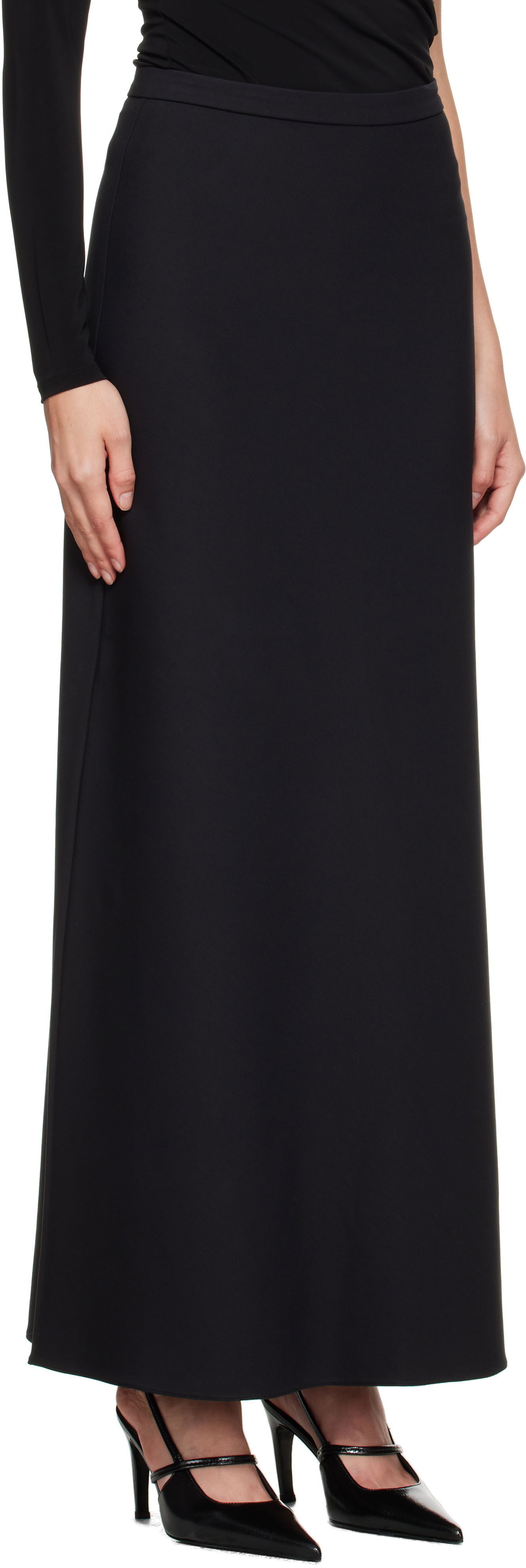 Sukňa Max Mara Max Mara Vernice Maxi Skirt Čierna | 2521776011600, 1