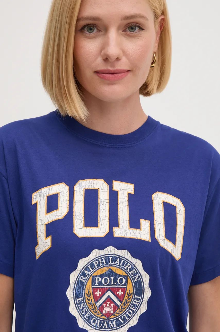 Tričko Polo by Ralph Lauren T-Shirt With Print Modrá | 211941206, 0