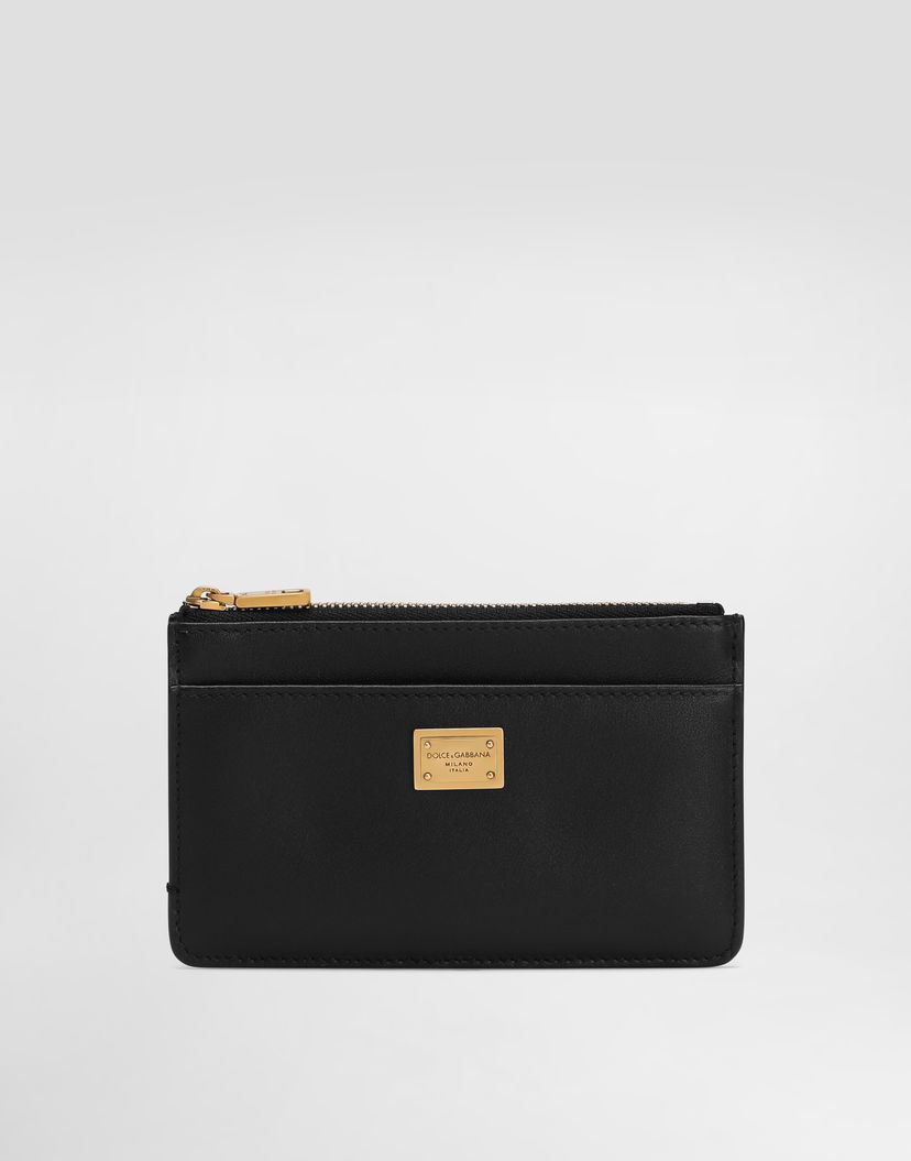 Peňaženka Dolce & Gabbana Dolce & Gabbana Plongé Calfskin Card Holder Čierna | BI1261A9S2580999