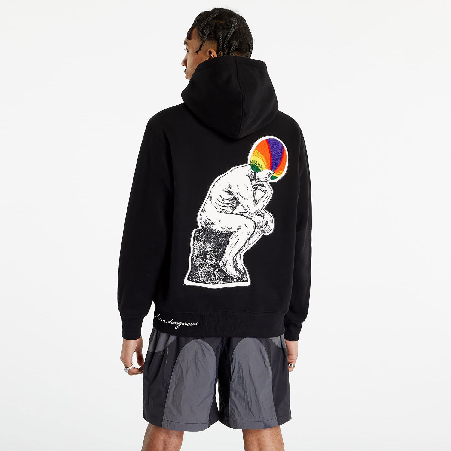 Mikina Pleasures Discourse Hoodie Čierna | P23SP023 BLACK, 0