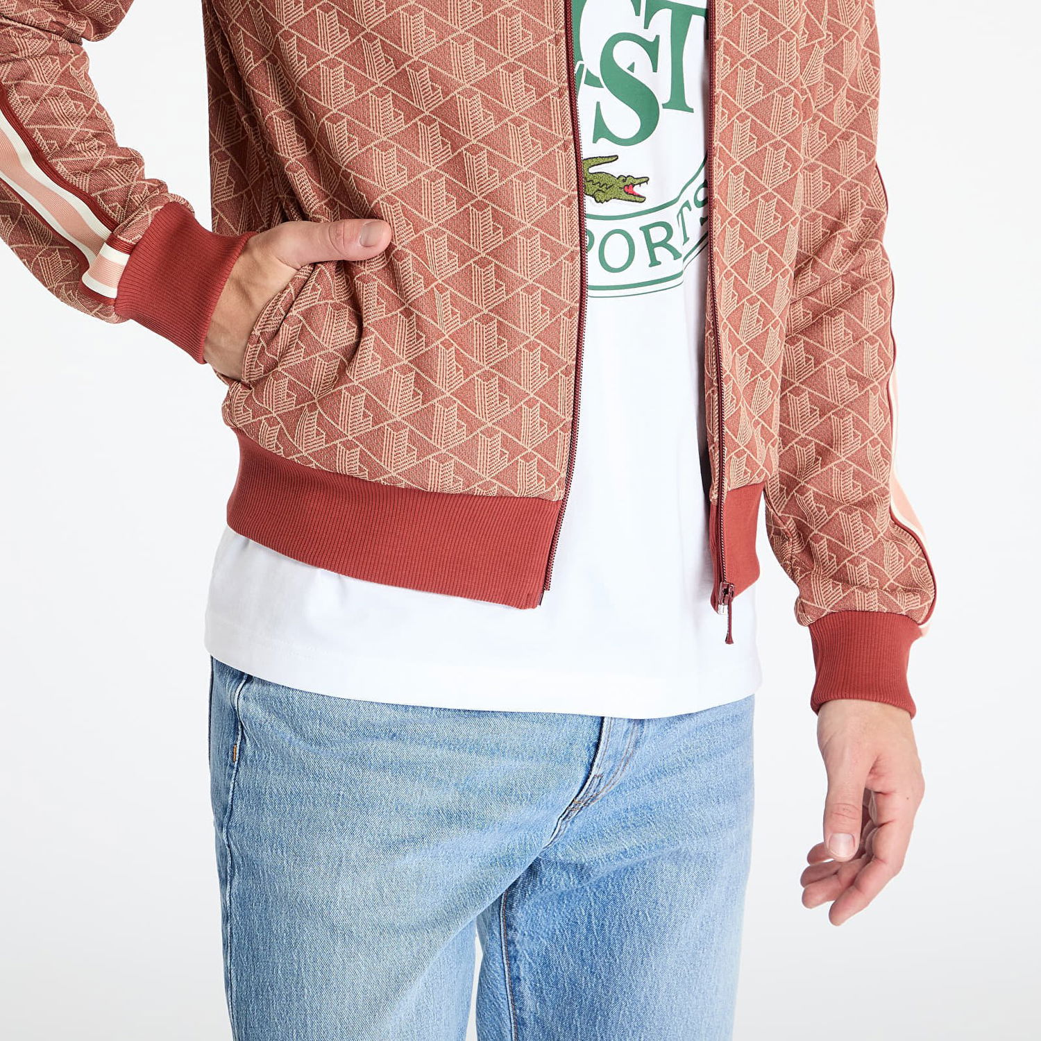 Bomber bunda Lacoste Lacoste Jacquard Track Jacket undefined | SH1368 GTI, 1