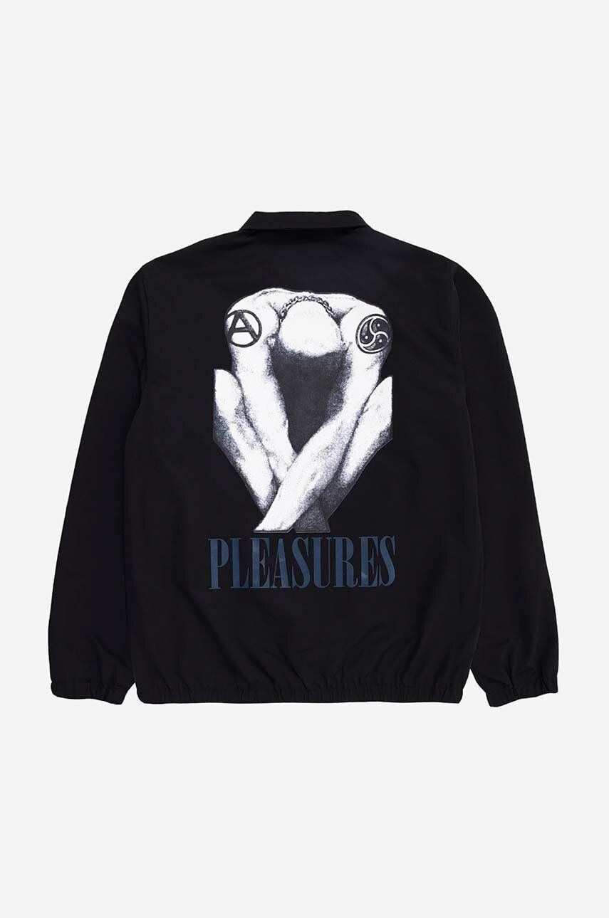 Vetrovka Pleasures Coach Jacket Čierna | P23SP005, 1