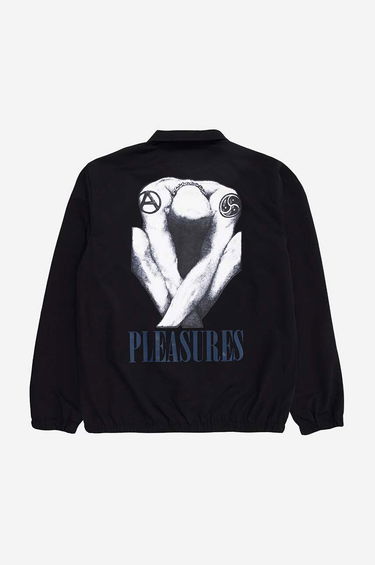 Vetrovka Pleasures Coach Jacket Čierna | P23SP005, 1