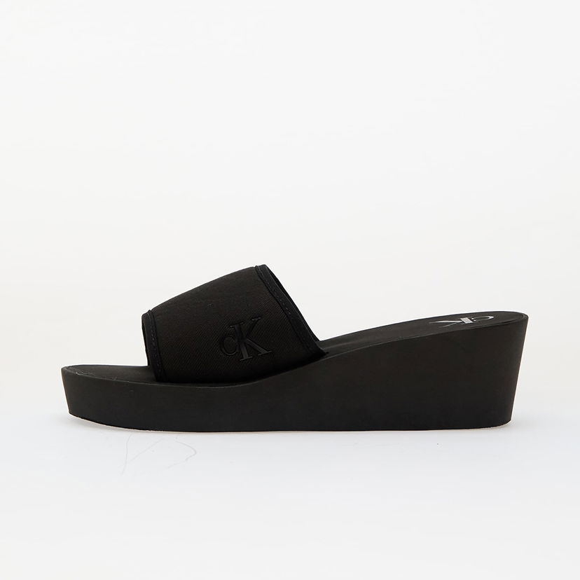 Tenisky a topánky CALVIN KLEIN Jeans Beach Wedge Slide Ca Black Čierna | YW0YW01725 0GJ