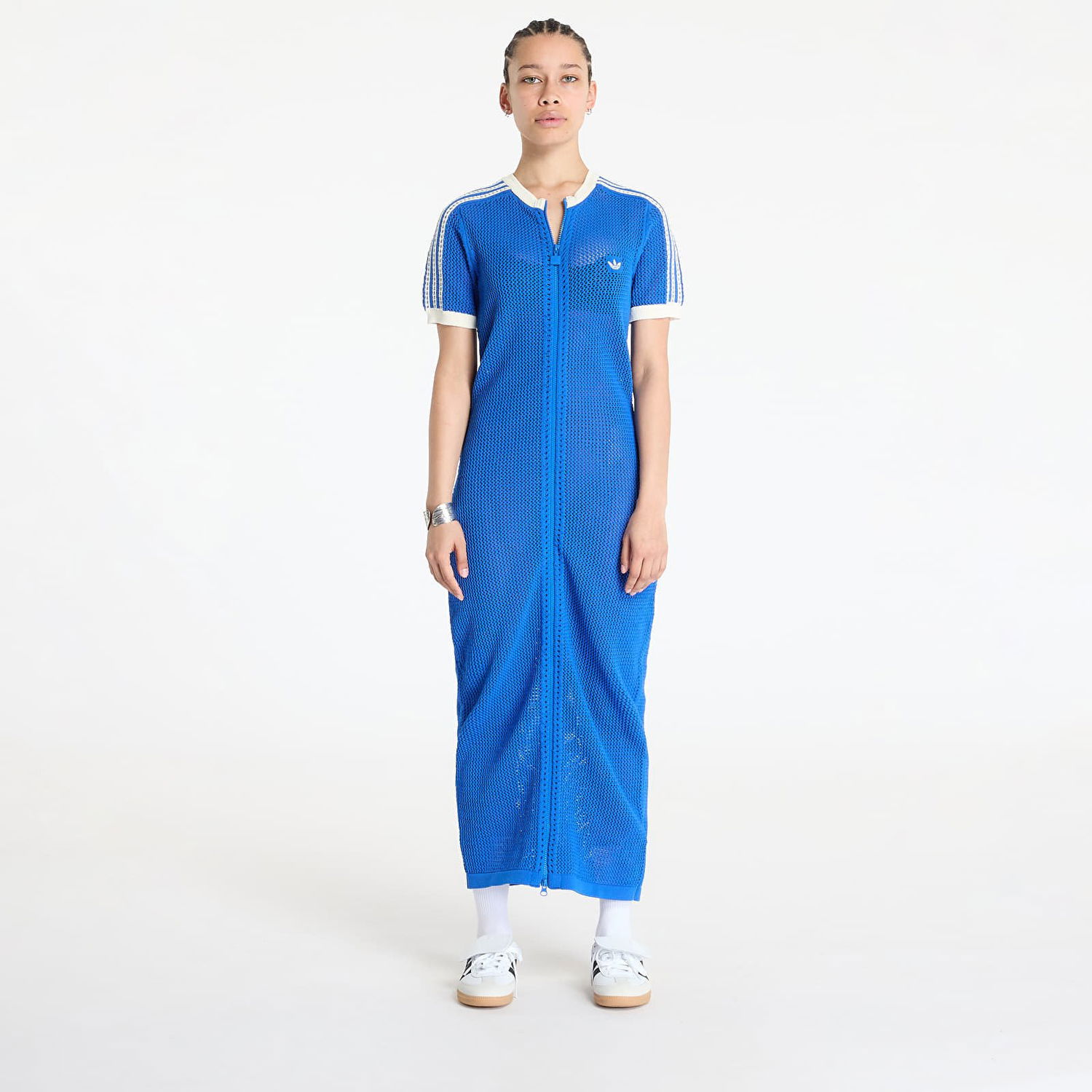 Šaty adidas Originals adidas Originals Premium Crochet Dress Modrá | JN3618, 0