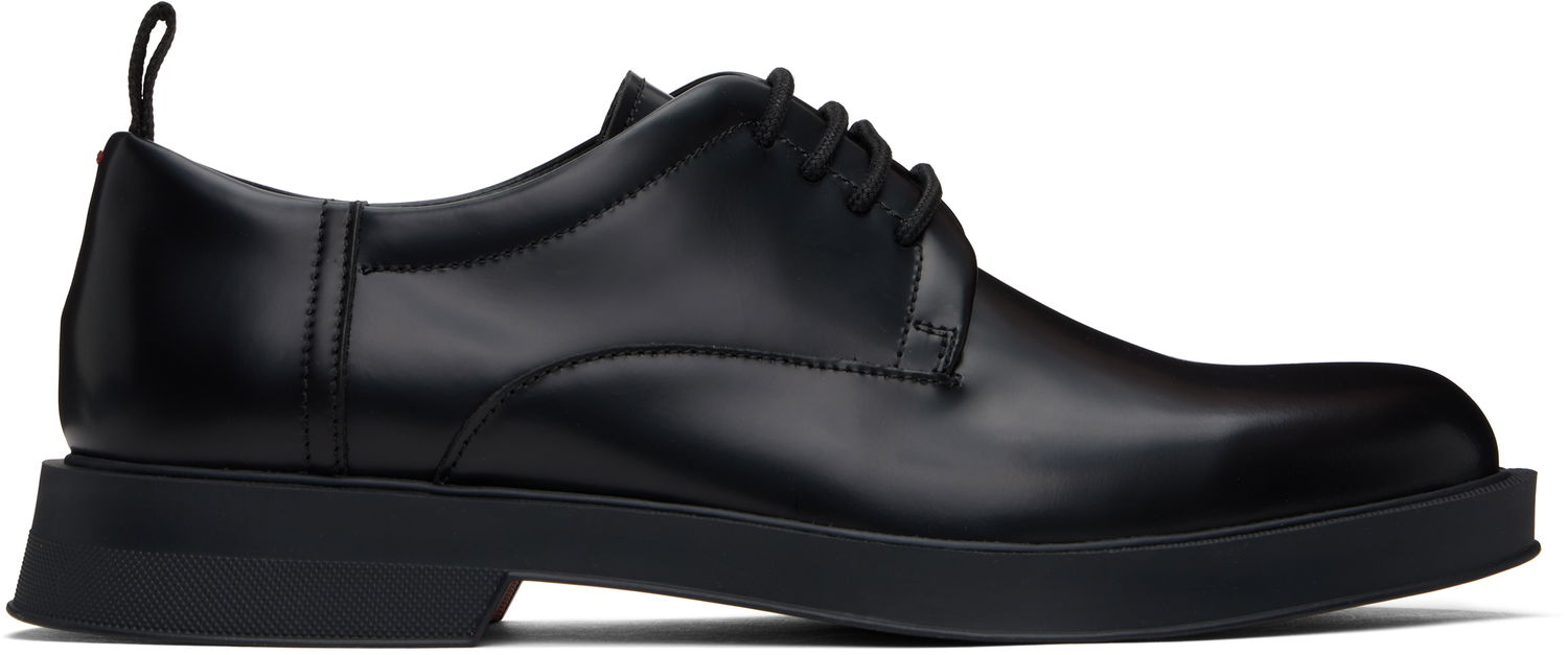 Tenisky a topánky BOSS Hugo Brush-Off Leather Derbys Čierna | 50541841, 0