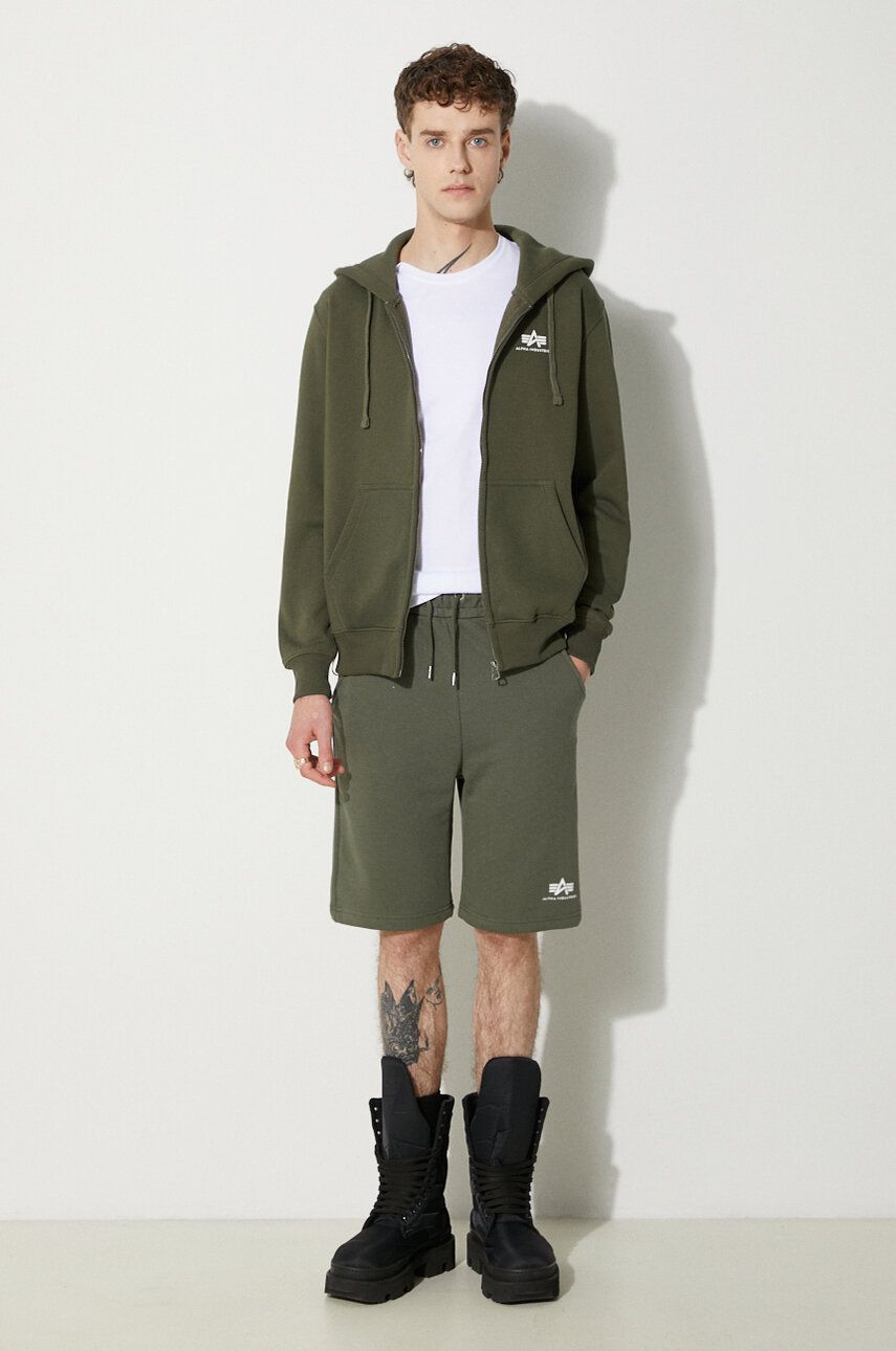 Tričko Alpha Industries T-Shirt With Print Biela | 128507CP.573, 1