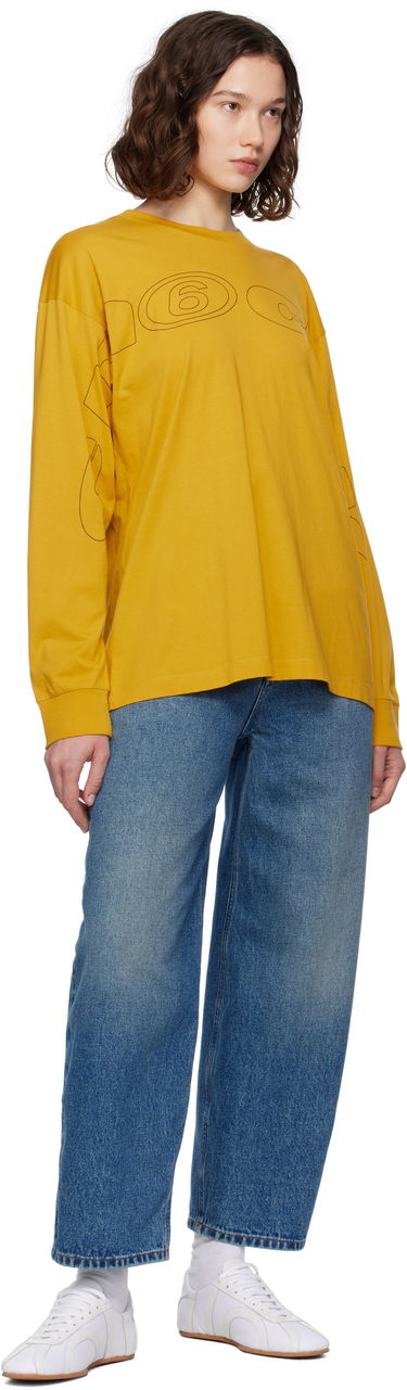 Tričko Maison Margiela MM6 Maison Margiela Long Sleeve T-Shirt Žltá | SH0NH0017 S24312, 3