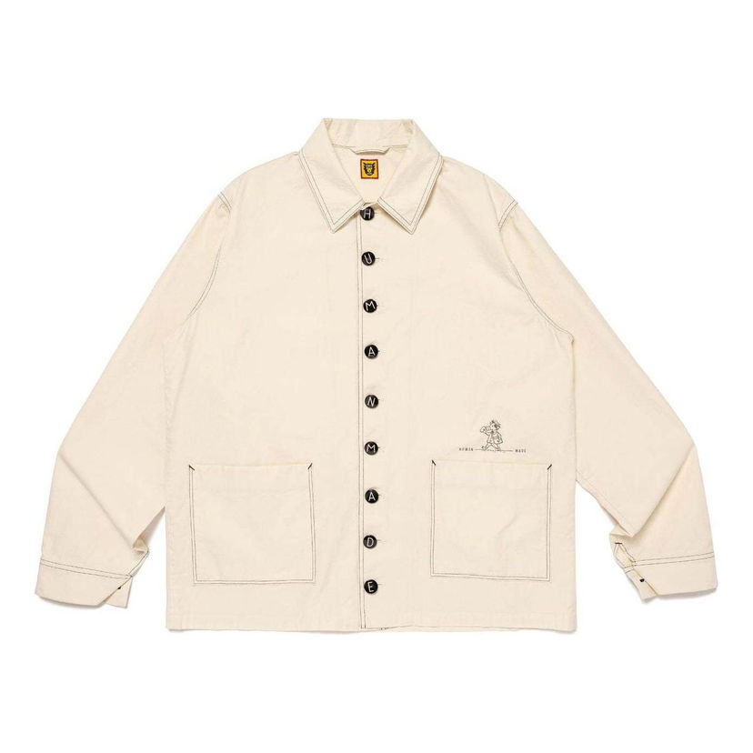 Košeľa Human Made Milk Boy Buttoned Work Jacket Béžová | HM27JK023