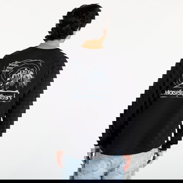 Tričko Horsefeathers Long Sleeve T-Shirt Shank Čierna | SM1395C, 4