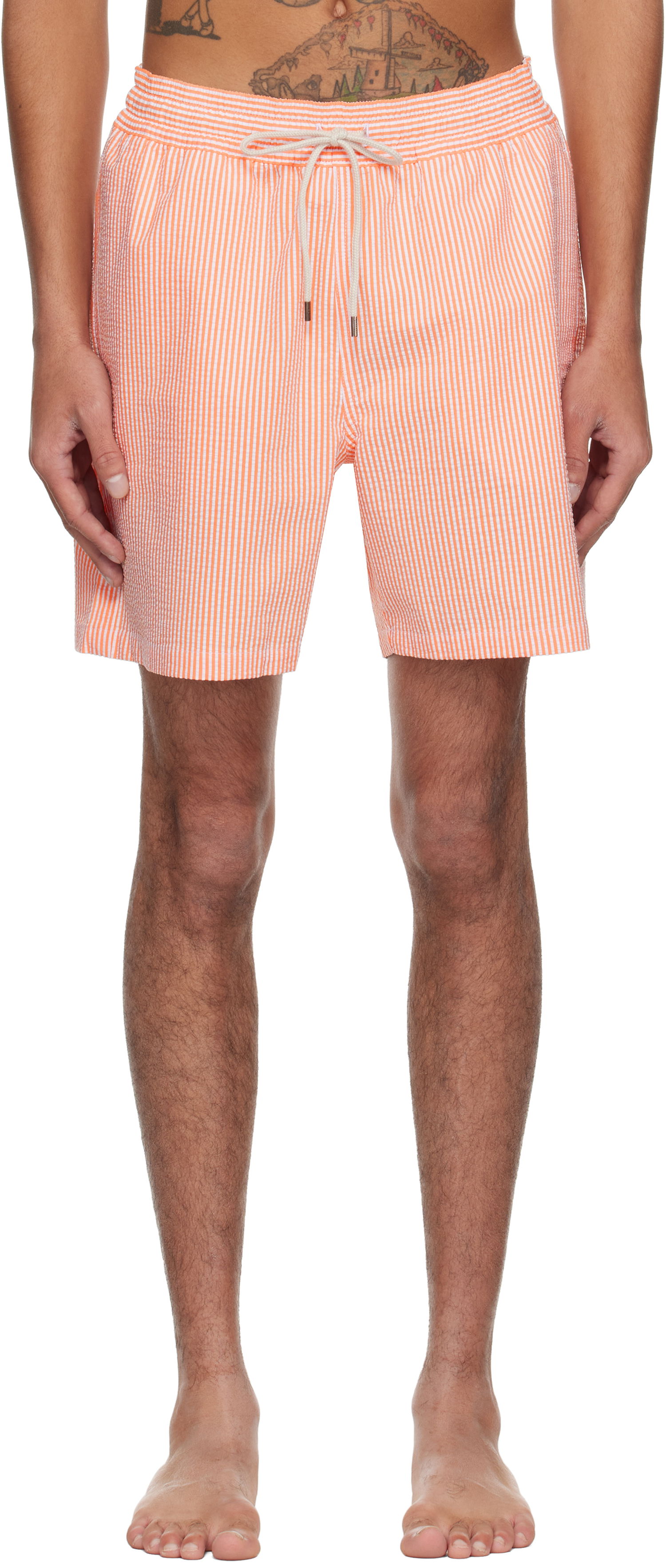 Plavky Polo by Ralph Lauren Ralph Lauren Traveler Striped Swim Shorts Oranžová | 710957784006, 0