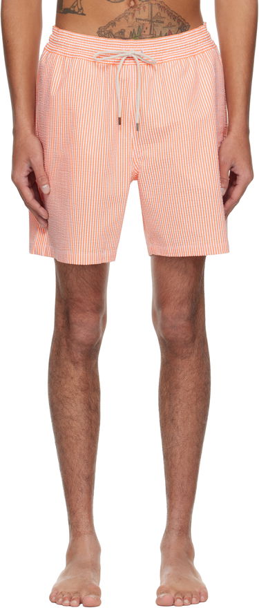 Plavky Polo by Ralph Lauren Ralph Lauren Traveler Striped Swim Shorts Oranžová | 710957784006, 0