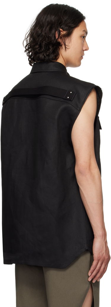 Vesta Rick Owens Rick Owens Hollywood Jumbo Sleeveless Overshirt Čierna | RR01E5708 TWL, 2