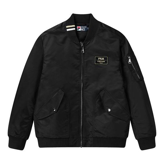 Bomber bunda FILA Woven Baseball Jacket Čierna | F11M118751F-BK