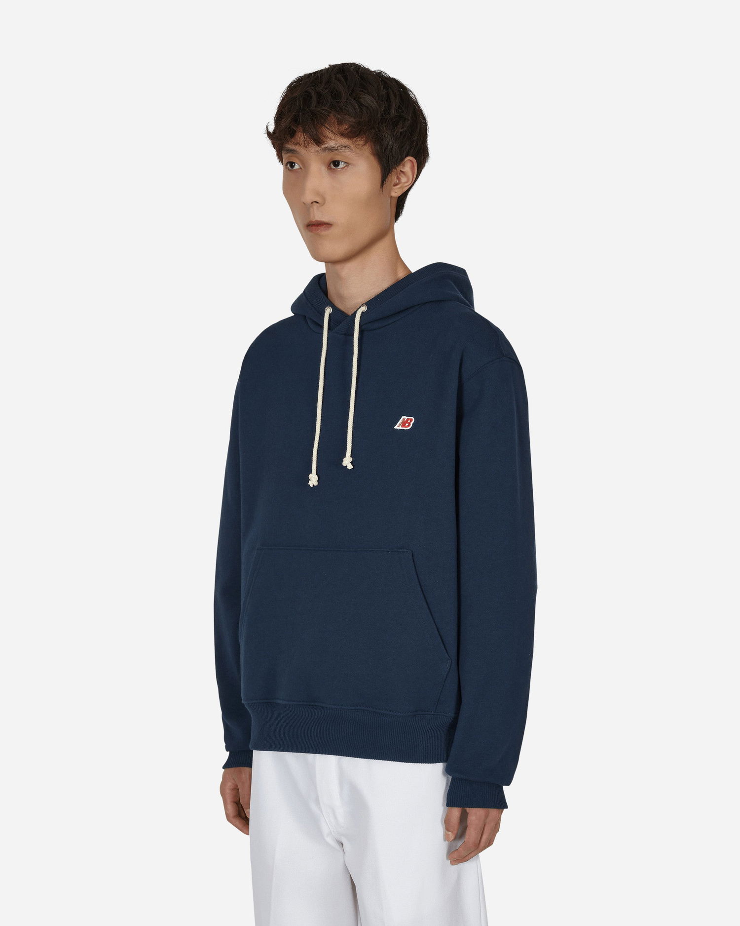 Mikina New Balance MADE in USA Core Hooded Sweatshirt Navy | MT21540, 1