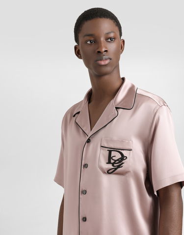 Košeľa Dolce & Gabbana Silk Satin Shirt Ružová | G5LH3ZFU1AUF2815, 3