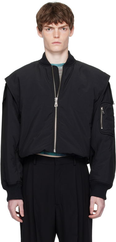 Bomber bunda Jean Paul Gaultier Jean Paul Gaultier 'The Hooded' Bomber Jacket Čierna | 25/03-U-OU005-W007-00, 0