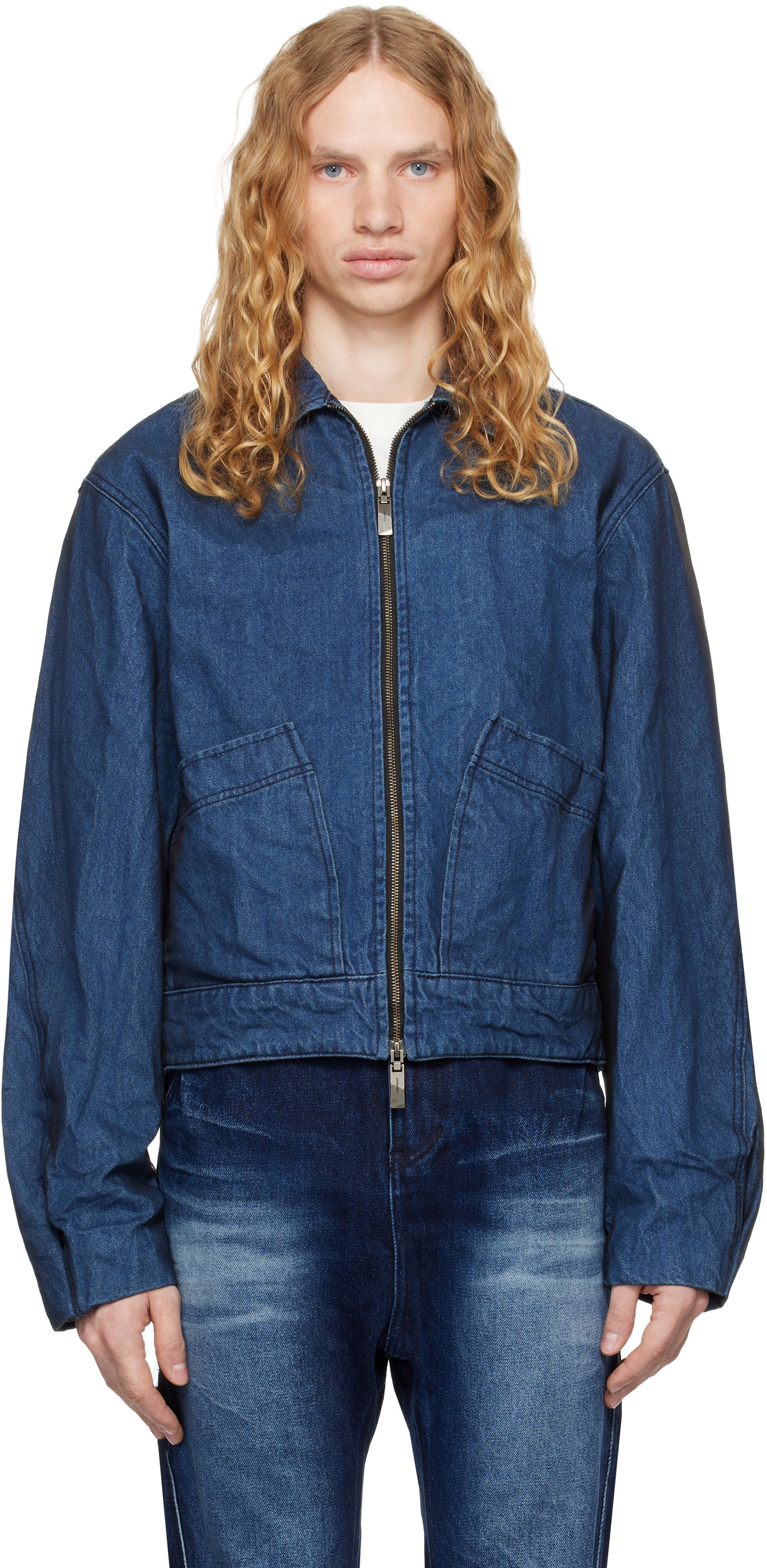 Denim Zip-Up Jacket