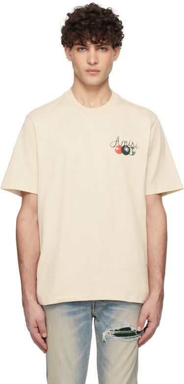 Tričko AMIRI Pool Cue Graphic T-Shirt Béžová | AMJYTE1135, 0
