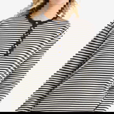 Tričko Anine Bing Anine Bing Alessia Striped Henley Long Sleeve T-Shirt Rôznofarebný | A-08-10314-MTL2, 5