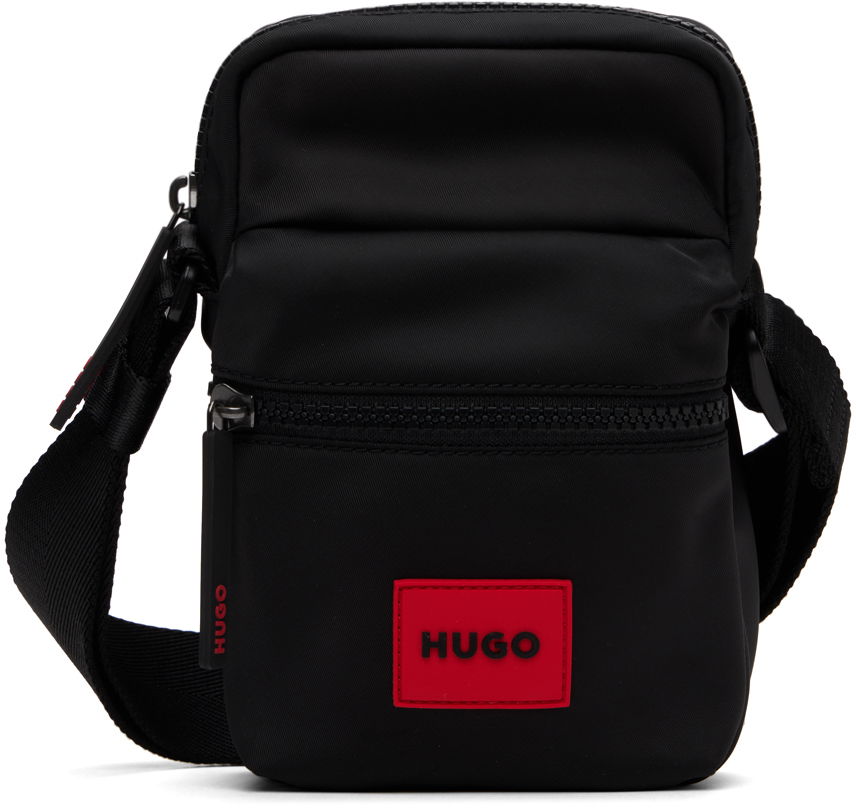 Taška cez rameno BOSS Hugo Logo Patch Crossbody Bag Čierna | 50523544, 0