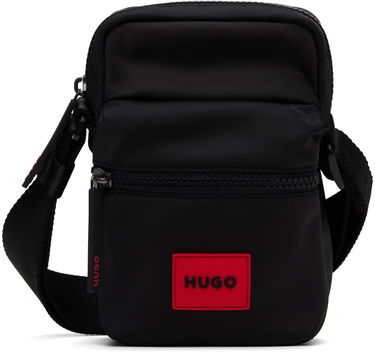 Taška cez rameno BOSS Hugo Logo Patch Crossbody Bag Čierna | 50523544, 0
