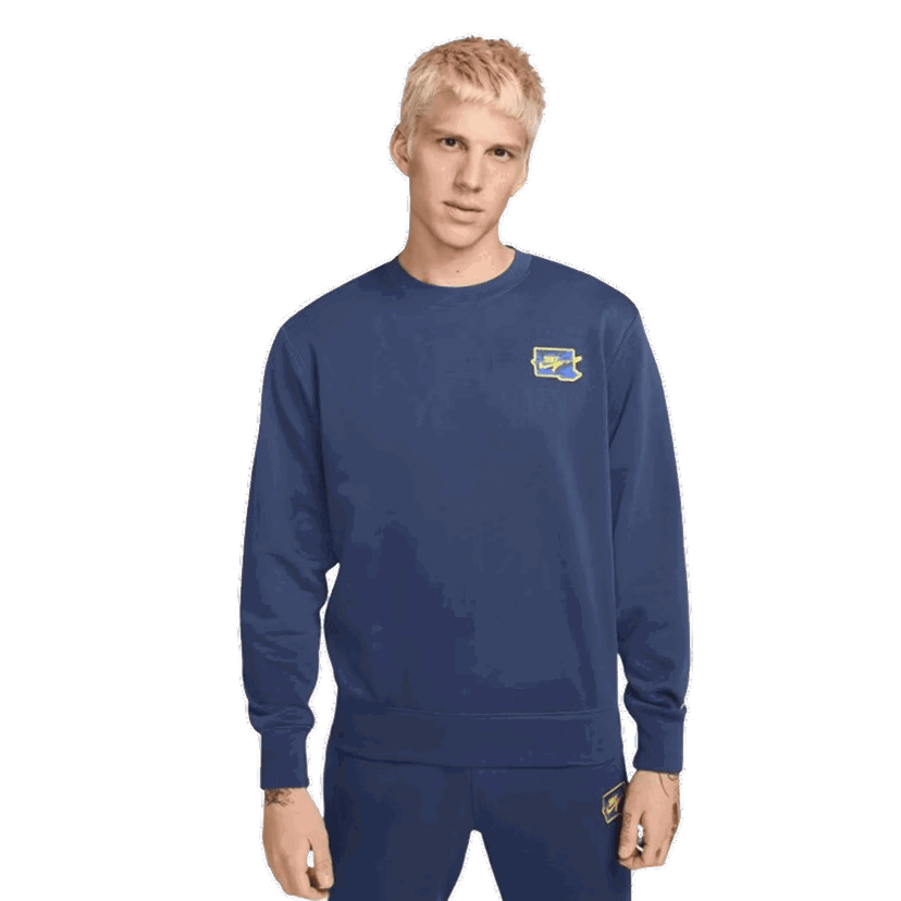 Mikina Nike Club Fleece Crewneck Sweatshirt Modrá | FZ0764-410