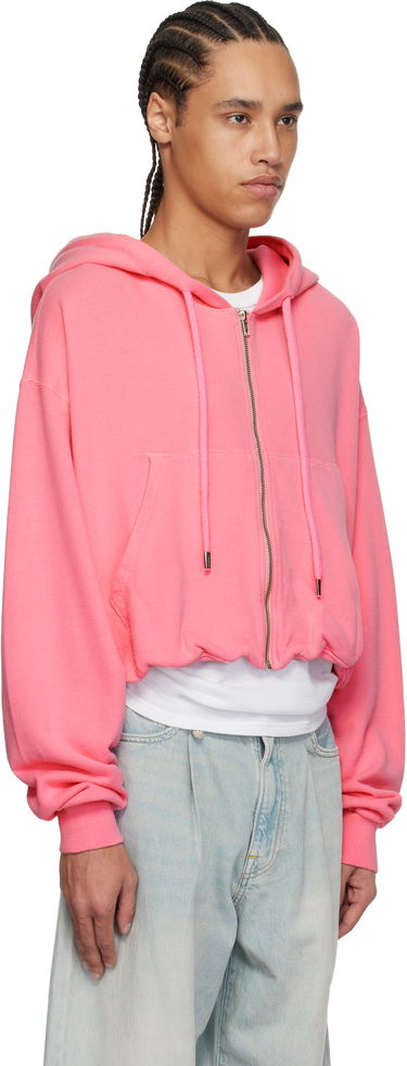Mikina R13 R13 Balloon Cropped Zip-Up Hoodie Ružová | R13WK216-K001I, 1