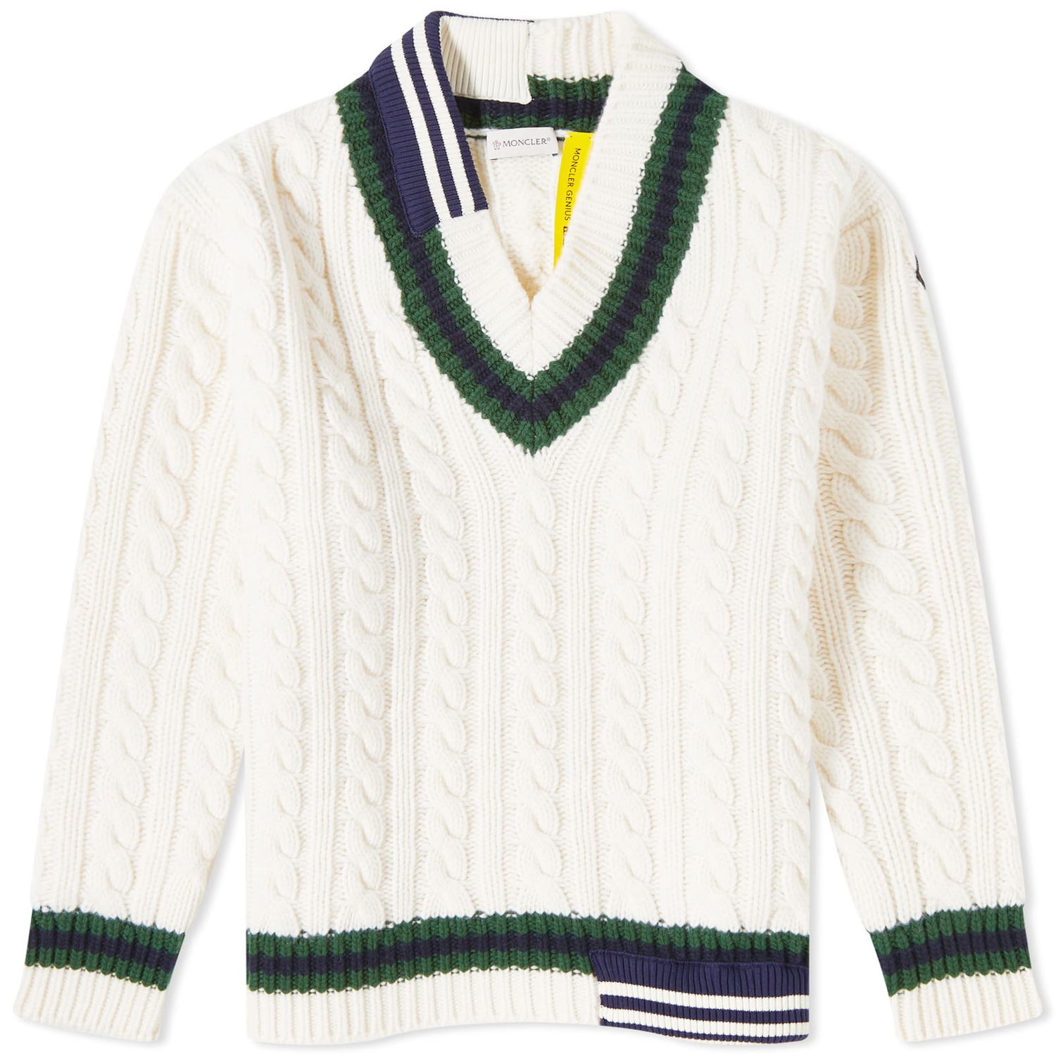 Sveter Moncler Genius x Palm Angels x V-Neck Knit Biela | 9D000-M1241-01-088, 0