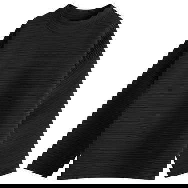 Sveter Pleats Please Issey Miyake Pleats Please Issey Miyake Crepe Knit Top Čierna | PP56KK822-15, 0