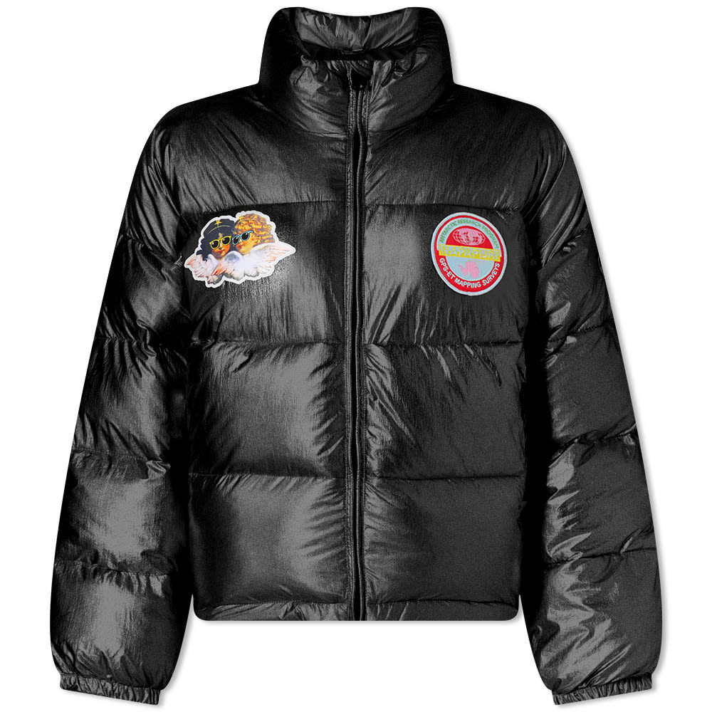 Prešívaná bunda Napapijri Fiorucci x Logo Puffer Jacket Čierna | NP0A4H8W0411, 0