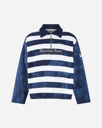 Polo tričko Martine Rose Zip up Polo Navy | MRSS24632B, 0