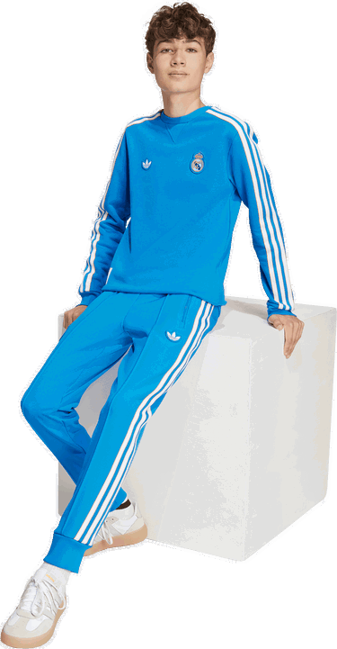 Mikina adidas Originals Real Madrid Icon Crew Sweatshirt Modrá | jy1084, 5