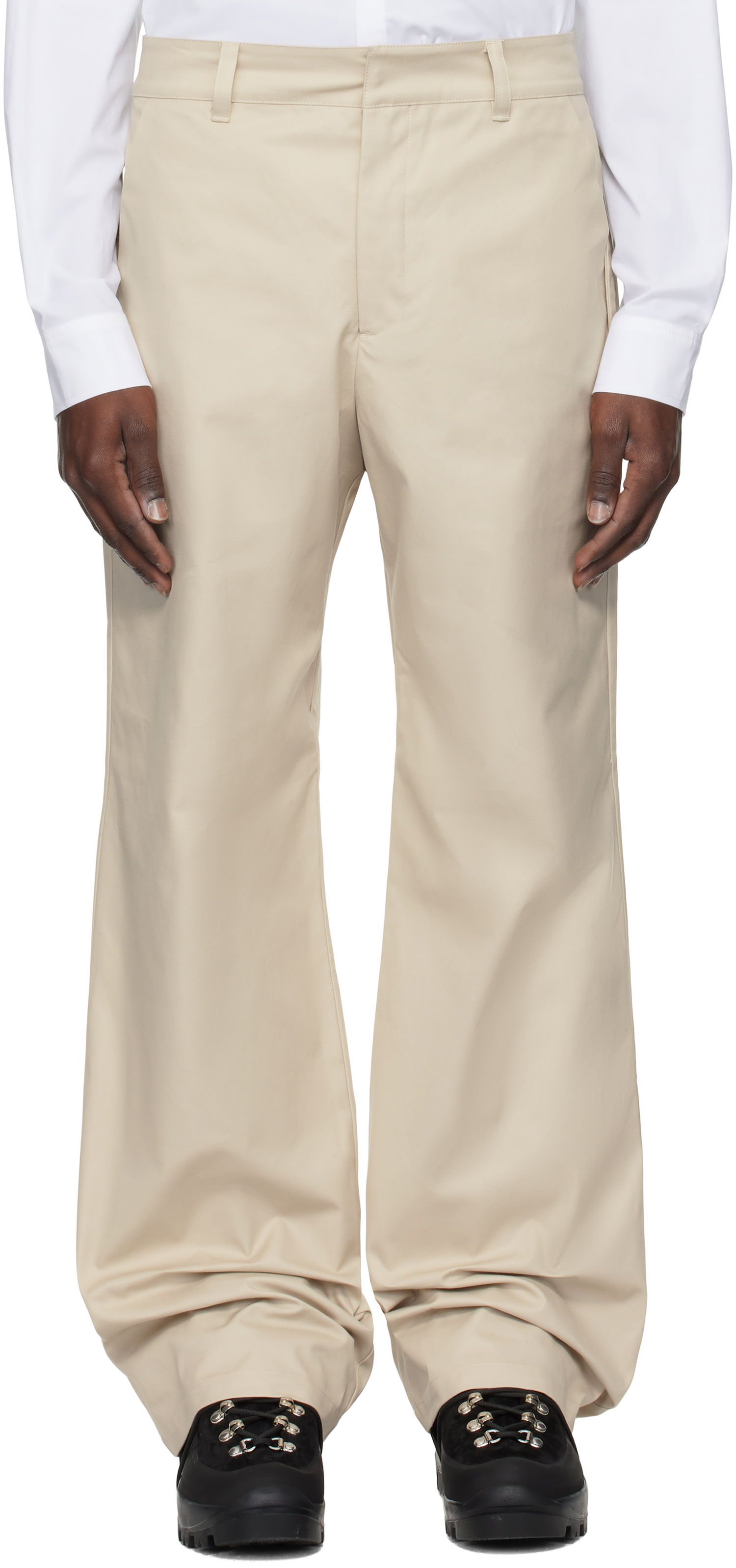Nohavice HELIOT EMIL Heliot Emil Igneous Wide-Leg Trousers Béžová | PRESS25_M_10_185_ST18, 0