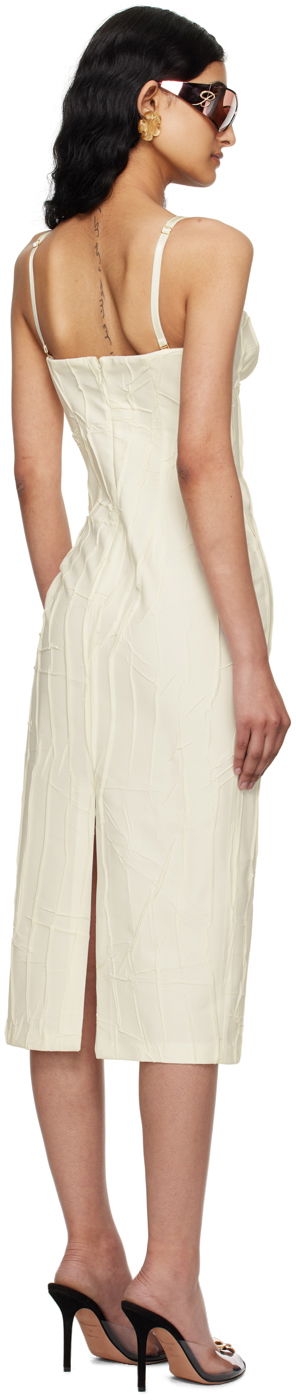 Šaty Blumarine Blumarine Floral Midi Dress Béžová | P444A122A, 2