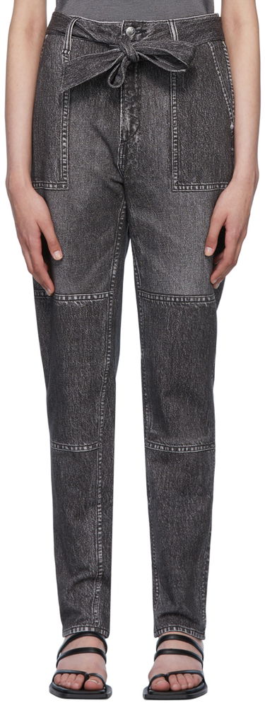 Džínsy rag & bone Miramar Mia Denim Tie-Waist Pants Šedá | WCW22P7003LF03, 0