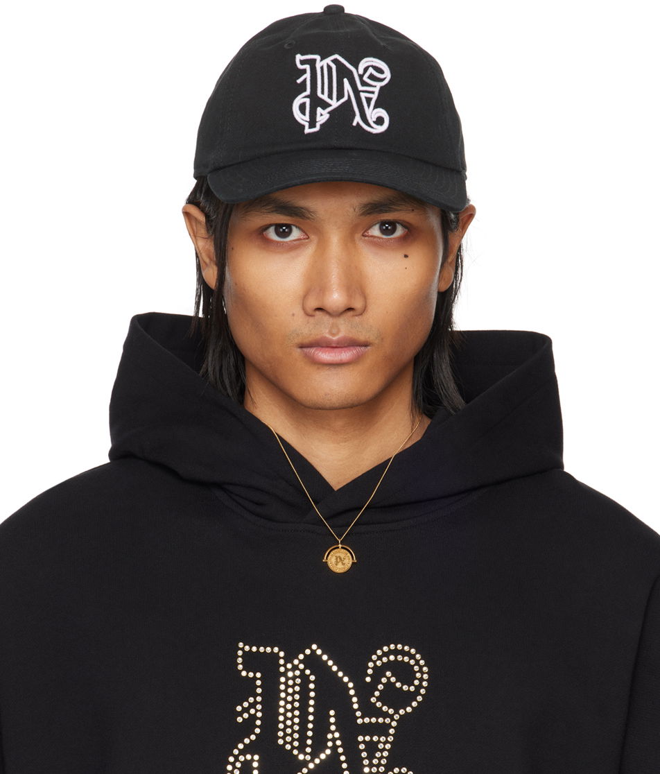 Šiltovka Palm Angels Monogram Cap Čierna | PMLB094R24FAB0121001, 0