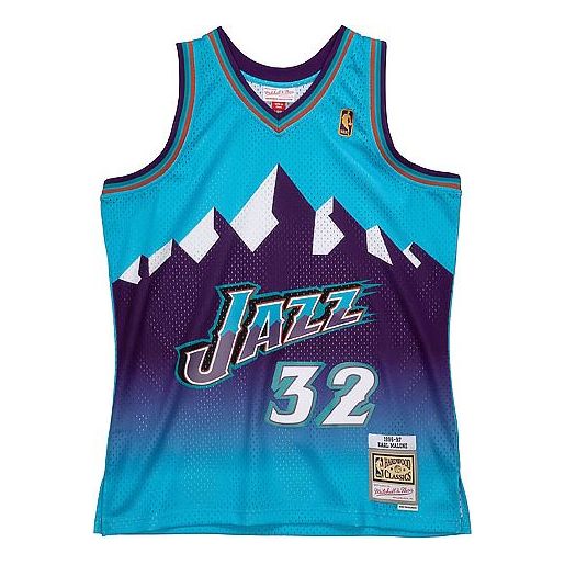 Dres Mitchell & Ness Mitchell & Ness Utah Jazz Karl Malone Swingman Jersey Modrá | SMJYCP19271-UJABLUE96KMA