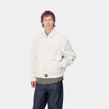 Bomber bunda Carhartt WIP Stanton Waxed Jacket Biela | I033826_9, 1