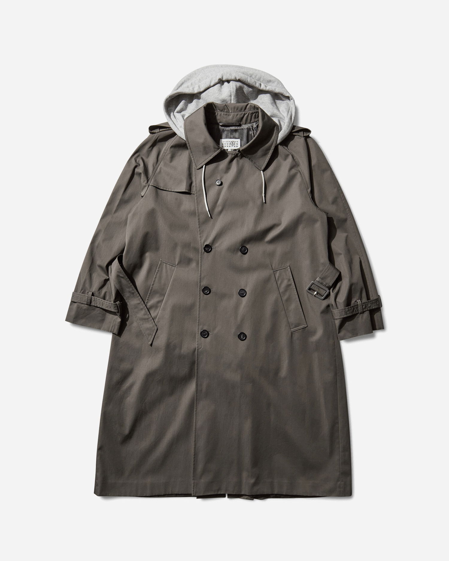 Trenčkot Maison Margiela Hooded Trench Coat Šedá | SH0AH0005 860, 1